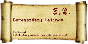 Beregszászy Melinda névjegykártya